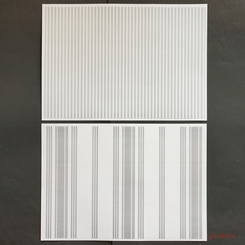 紙製ブックカバー ストライプ(モノクロ)