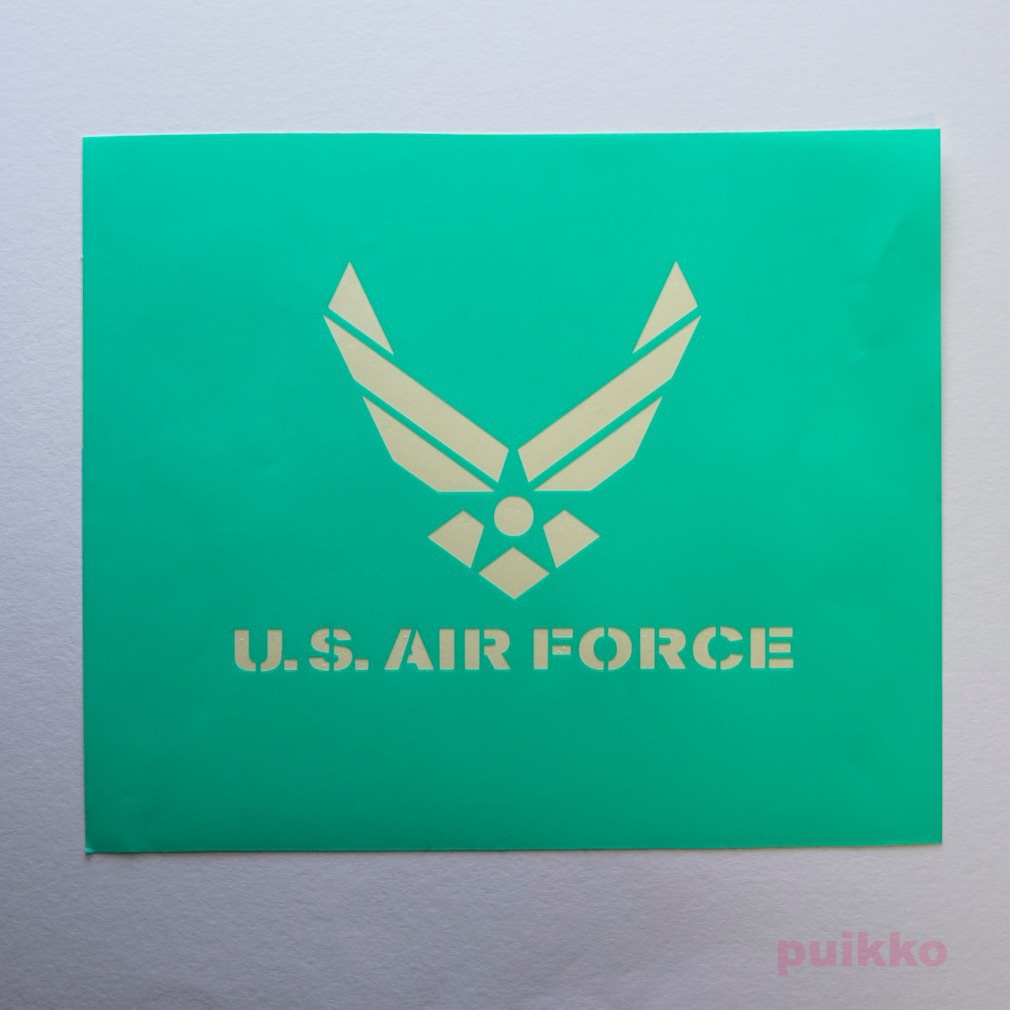 ステンシルシート アメリカ空軍マーク Puikko Booth