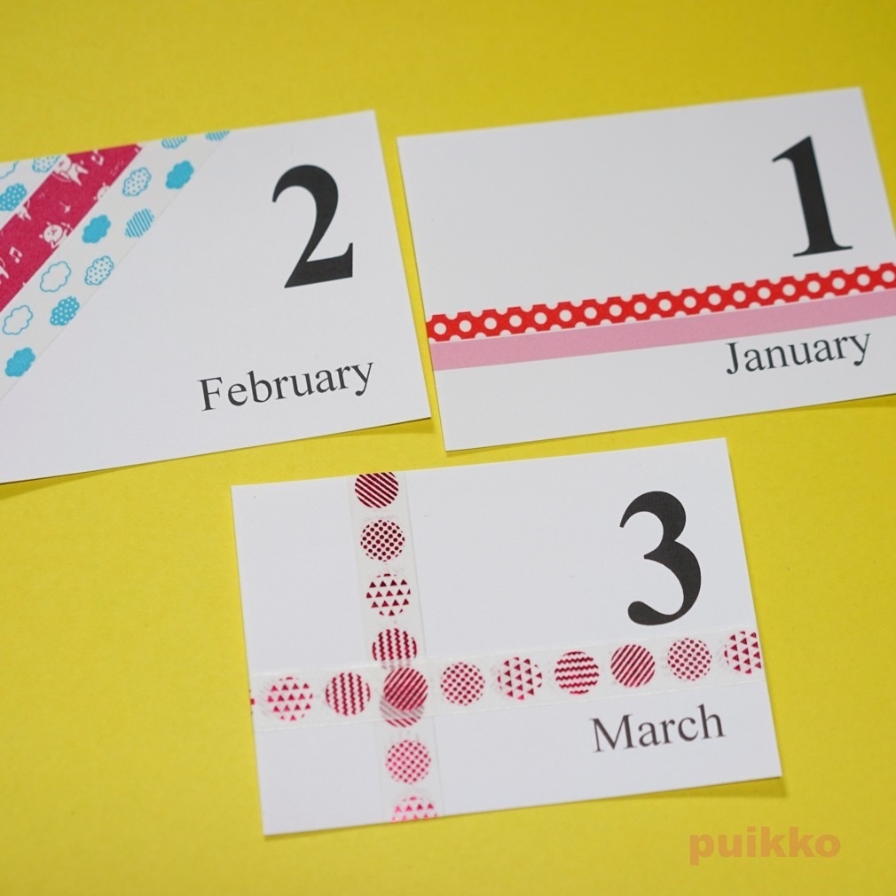 デコれる! 写真整理用マンスリーカード Times・モノクロ