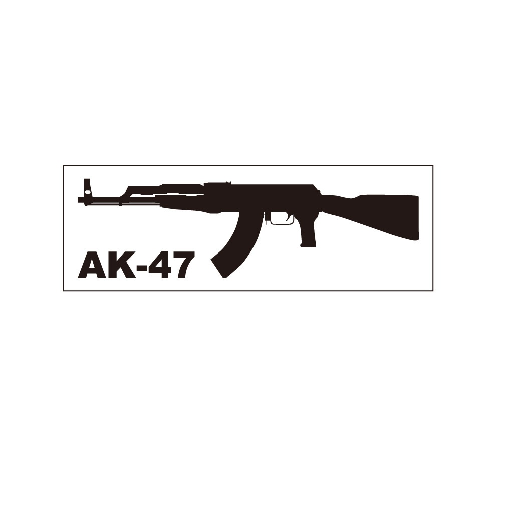 銃ステッカー　AK-47
