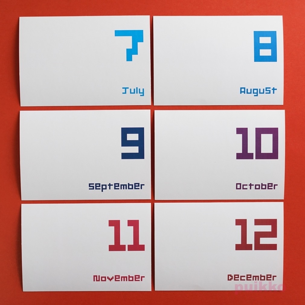 写真整理用マンスリーカード Square