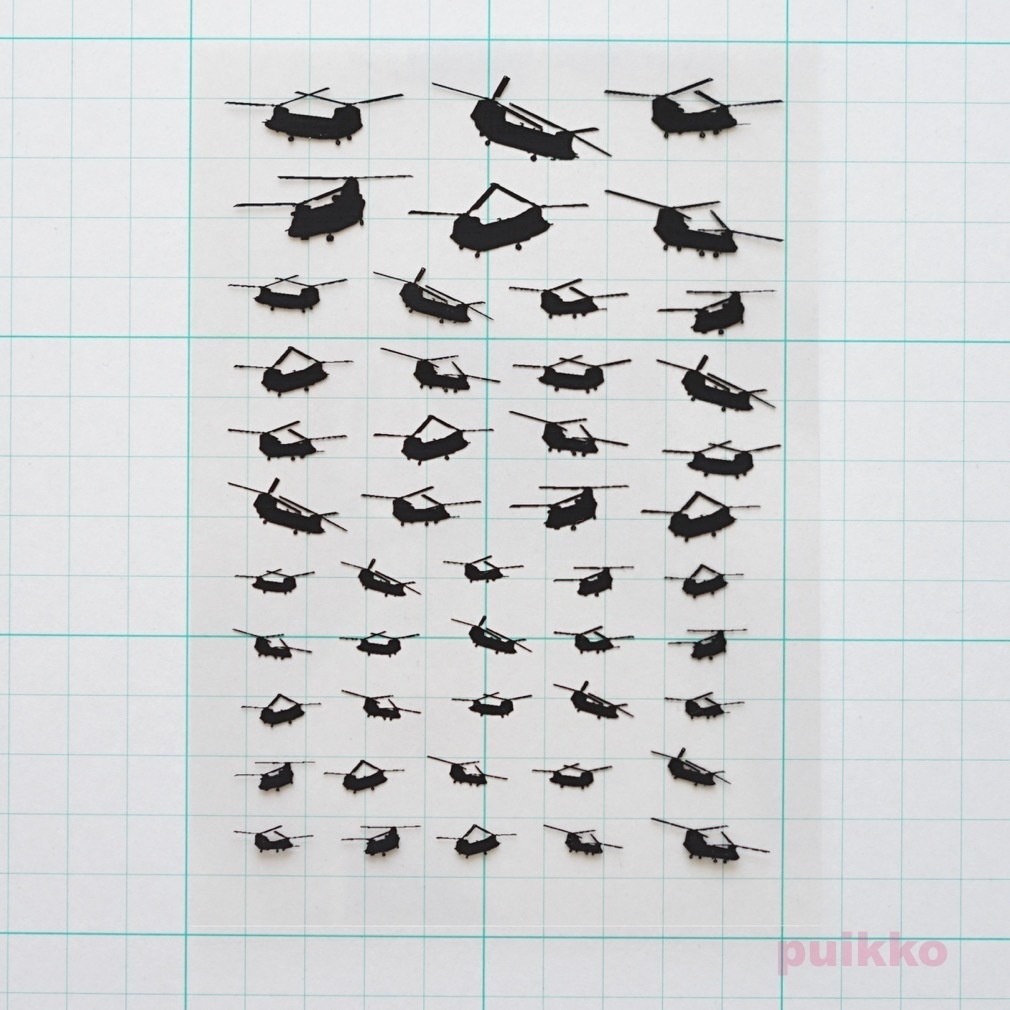 輸送ヘリ レジン封入用フィルム