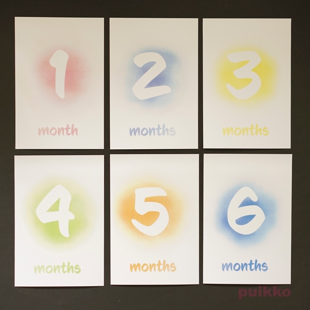 ベビーマンスリーカード スプレー