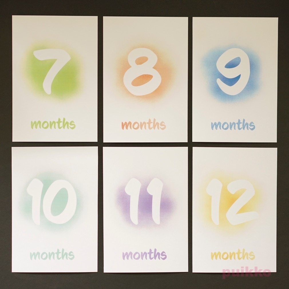 ベビーマンスリーカード スプレー