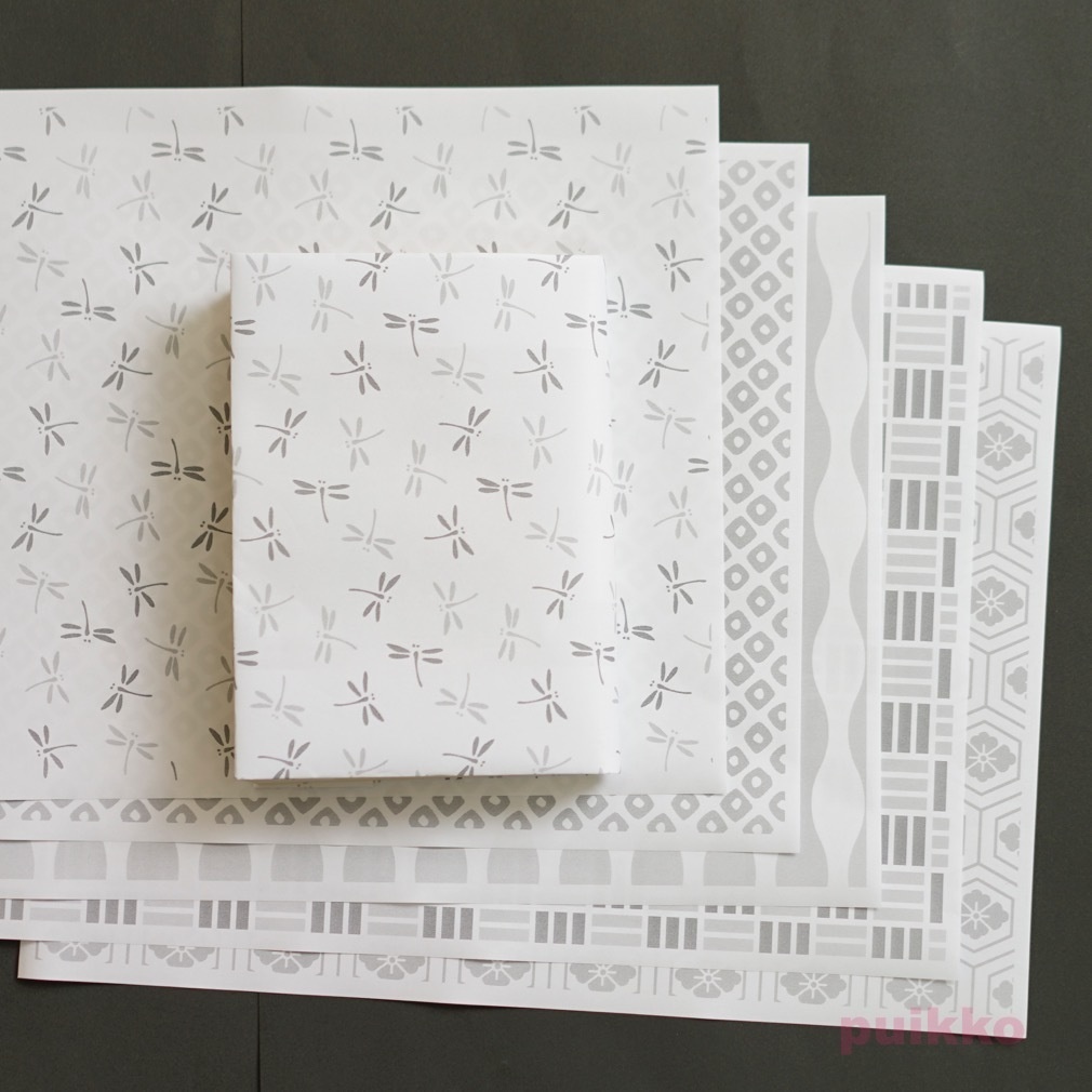 紙製ブックカバー 和柄パターン3