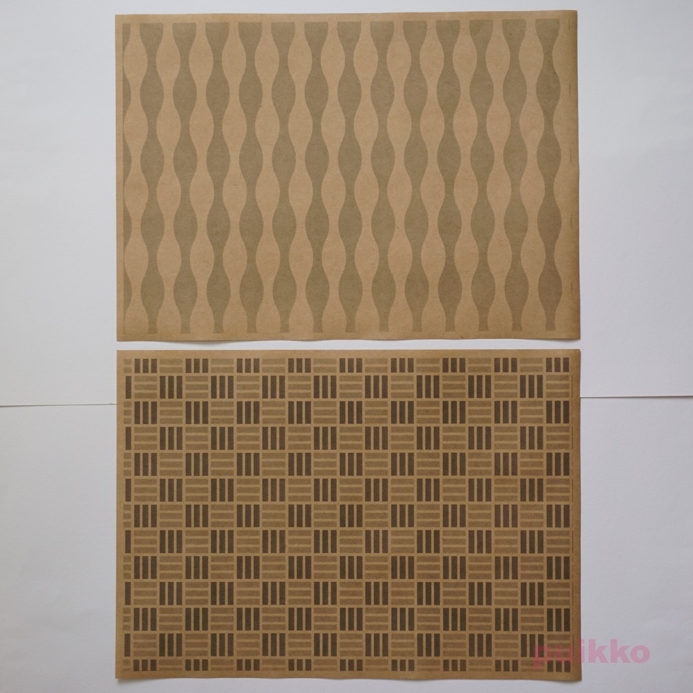 紙製ブックカバー 和柄パターン3