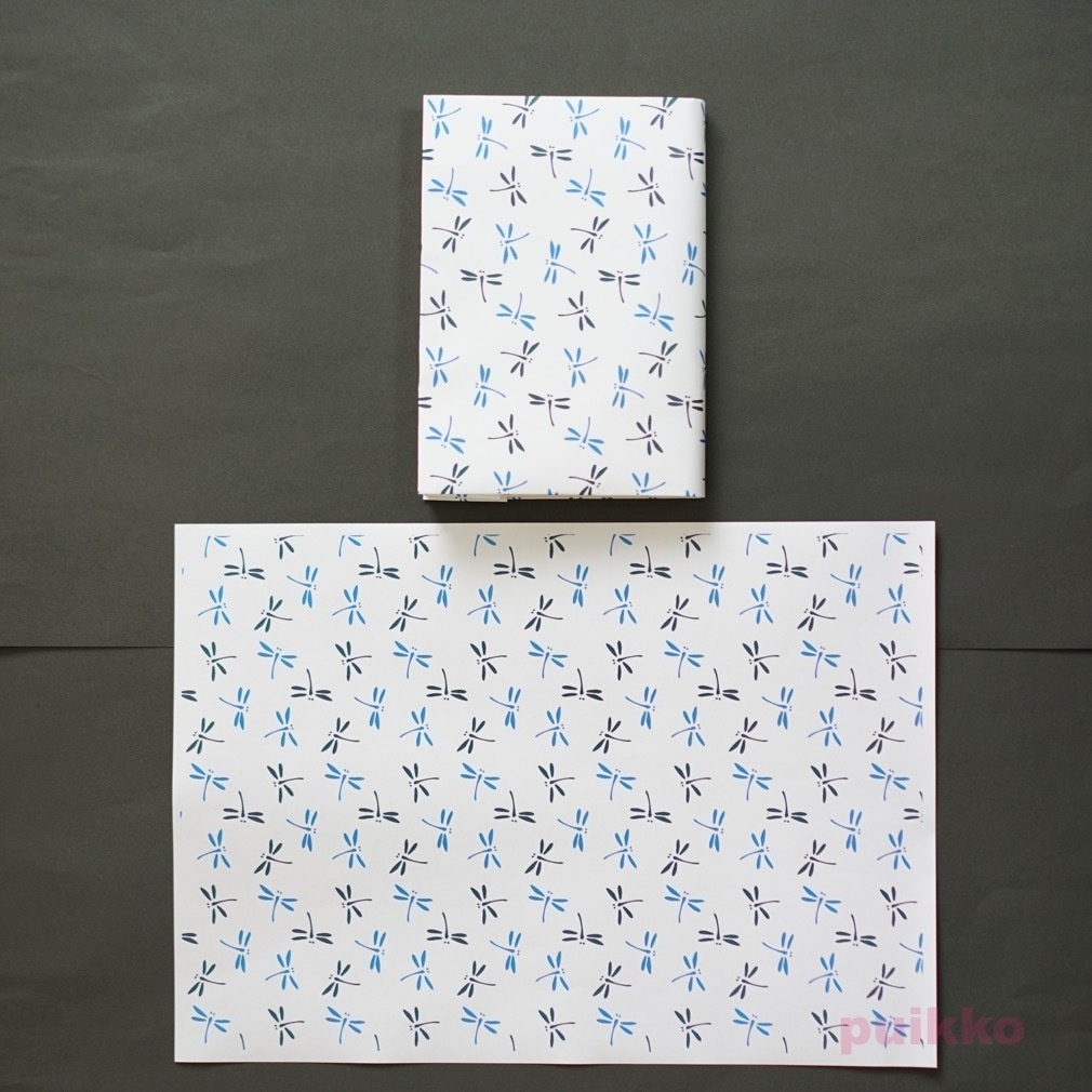 紙製ブックカバー 和柄パターン3(カラー)