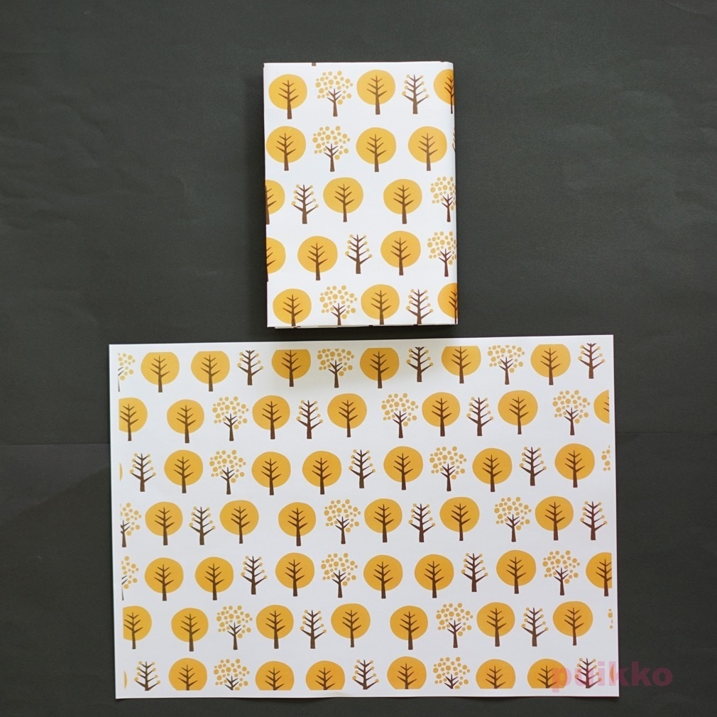 紙製ブックカバー 北欧パターン(カラー)