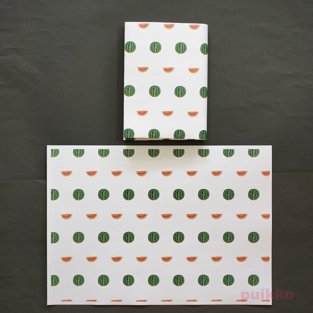 紙製ブックカバー フルーツ(カラー)