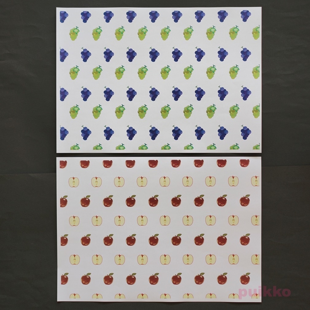 紙製ブックカバー フルーツ（カラー） - puikko - BOOTH