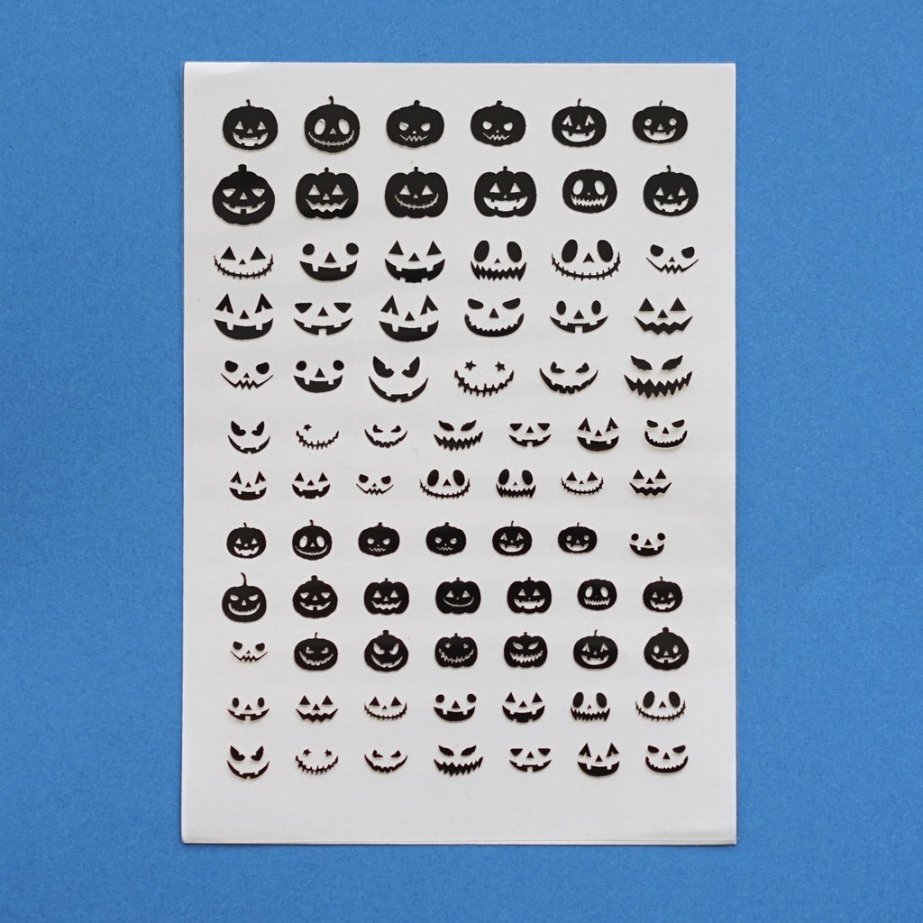 ハロウィン かぼちゃ 箔押し レジン封入用フィルム