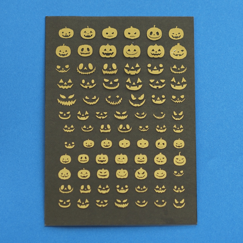 ハロウィン かぼちゃ 箔押し レジン封入用フィルム