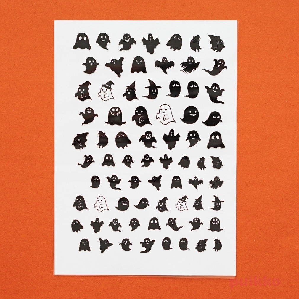 ハロウィン おばけ 箔押し レジン封入用フィルム