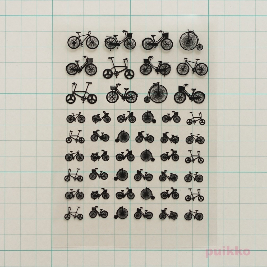 自転車 レジン封入用フィルム