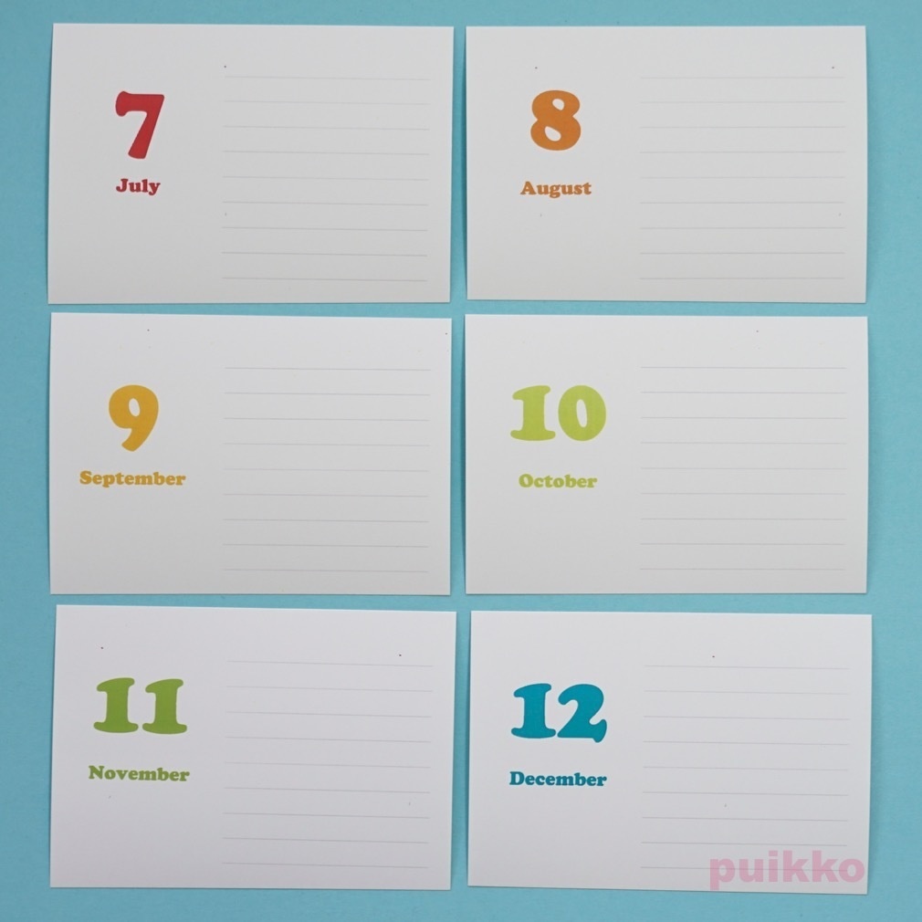 写真整理用マンスリーカード Cooper