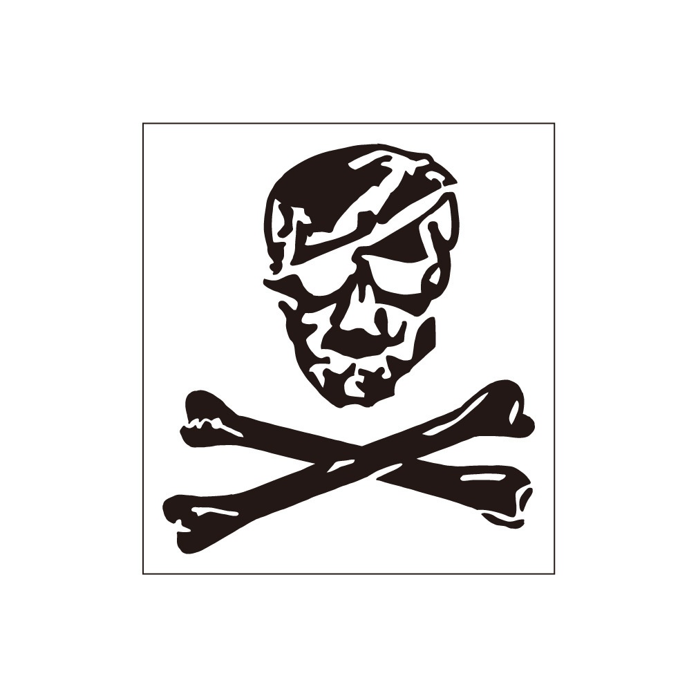 ミリタリーステッカー DEVGRU スカル&クロスボーン