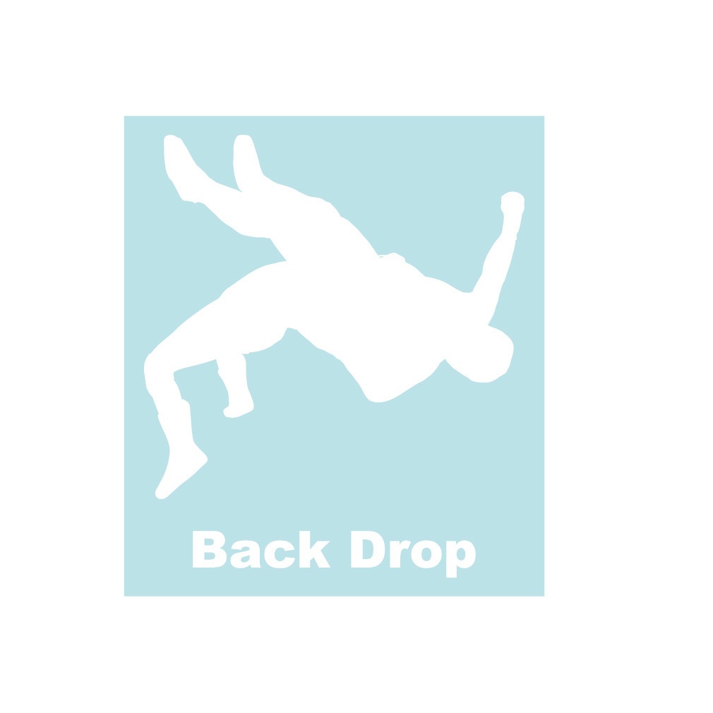 プロレス技ステッカー バックドロップ