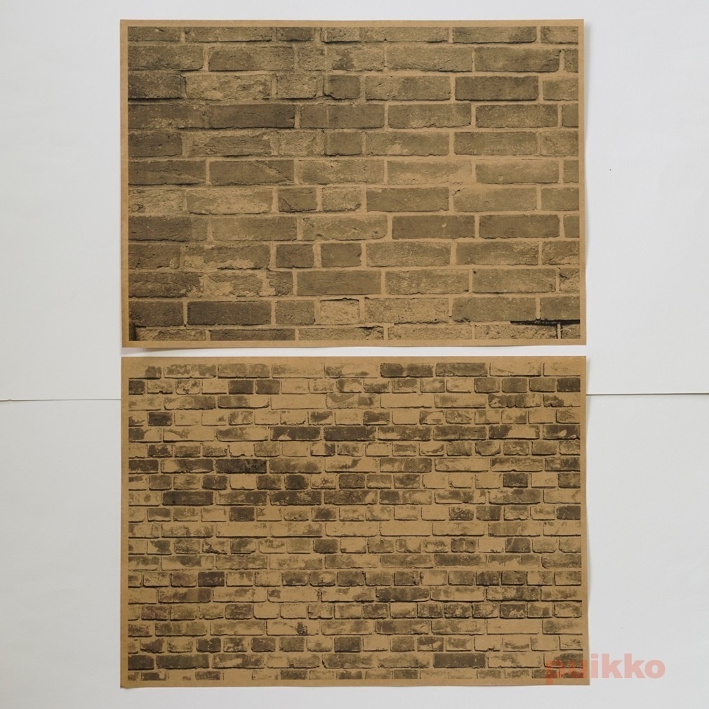 紙製ブックカバー レンガ