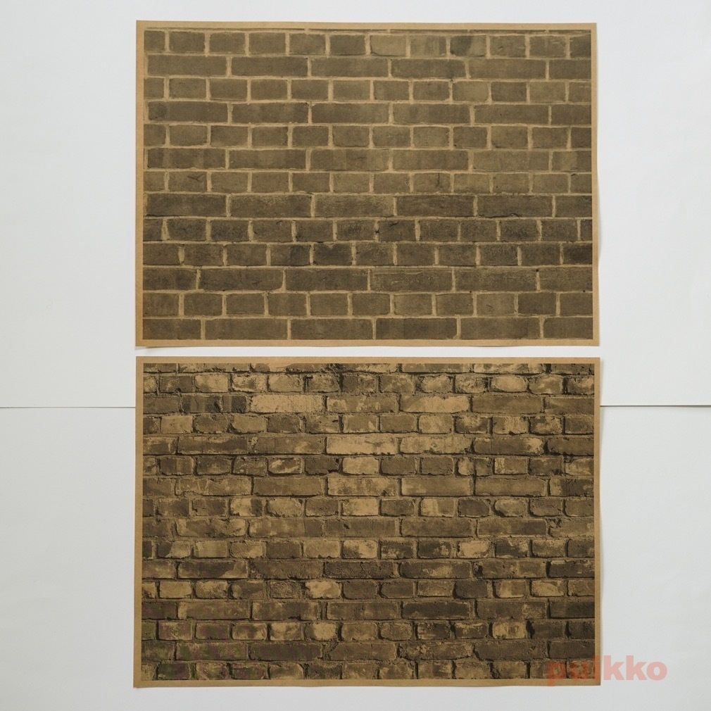 紙製ブックカバー レンガ