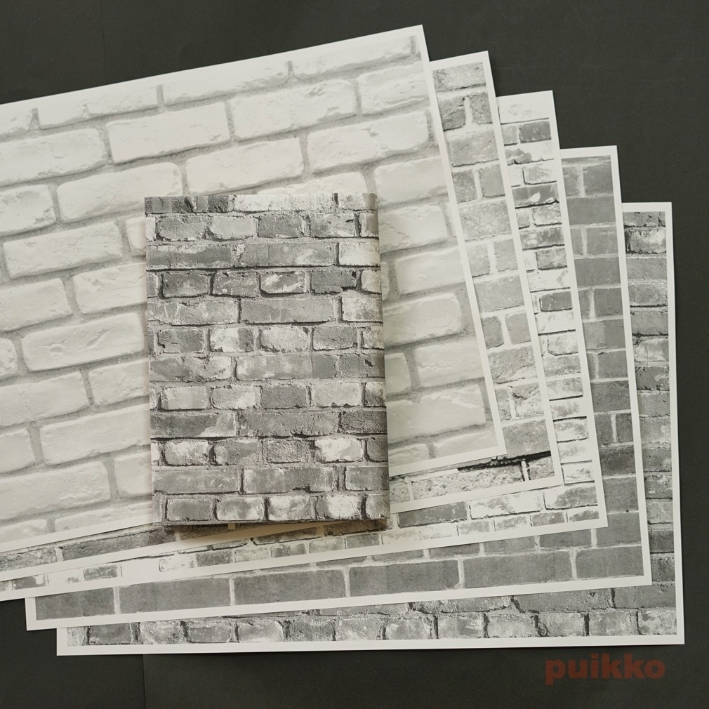 紙製ブックカバー レンガ