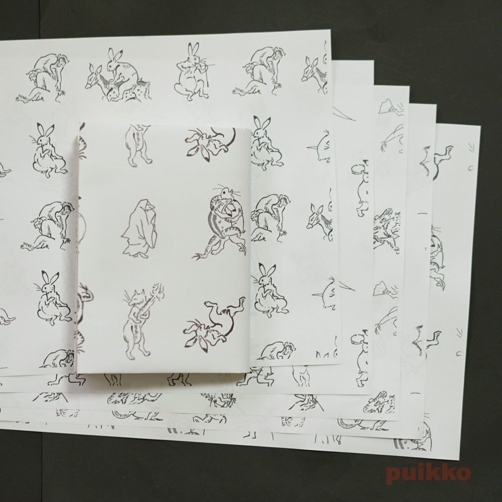 紙製ブックカバー 「鳥獣戯画」2