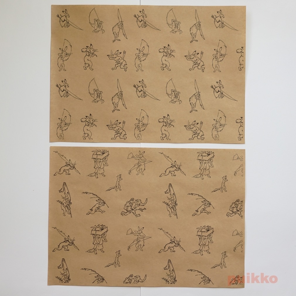 紙製ブックカバー 「鳥獣戯画」2