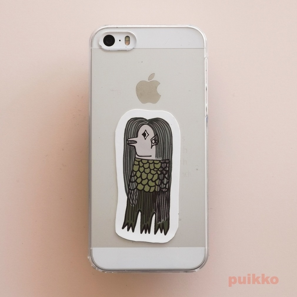 吸着シール(4枚セット) 妖怪 アマビエ