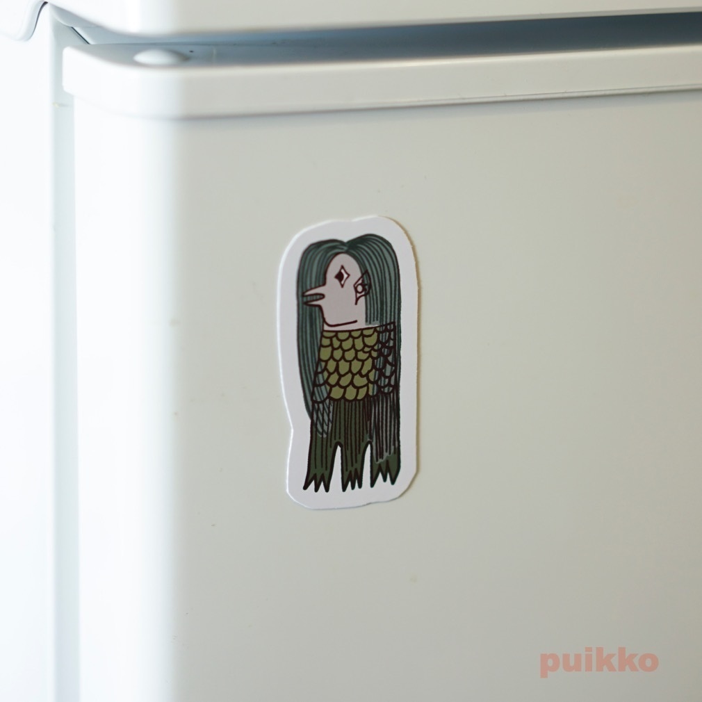 マグネットシール(4枚セット) 妖怪 アマビエ