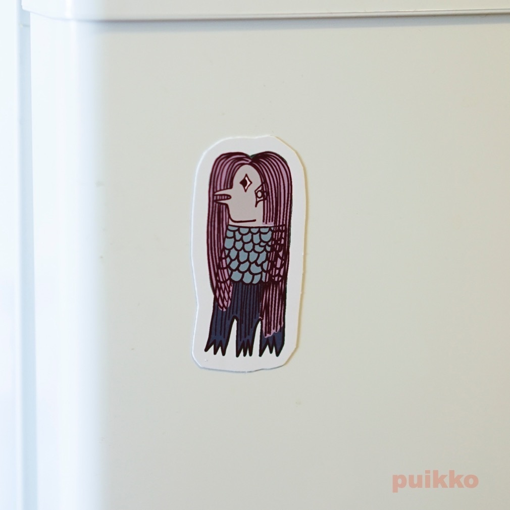 マグネットシール(4枚セット) 妖怪 アマビエ2