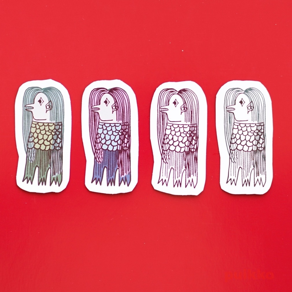 マグネットシール(4枚セット) 妖怪 アマビエ2