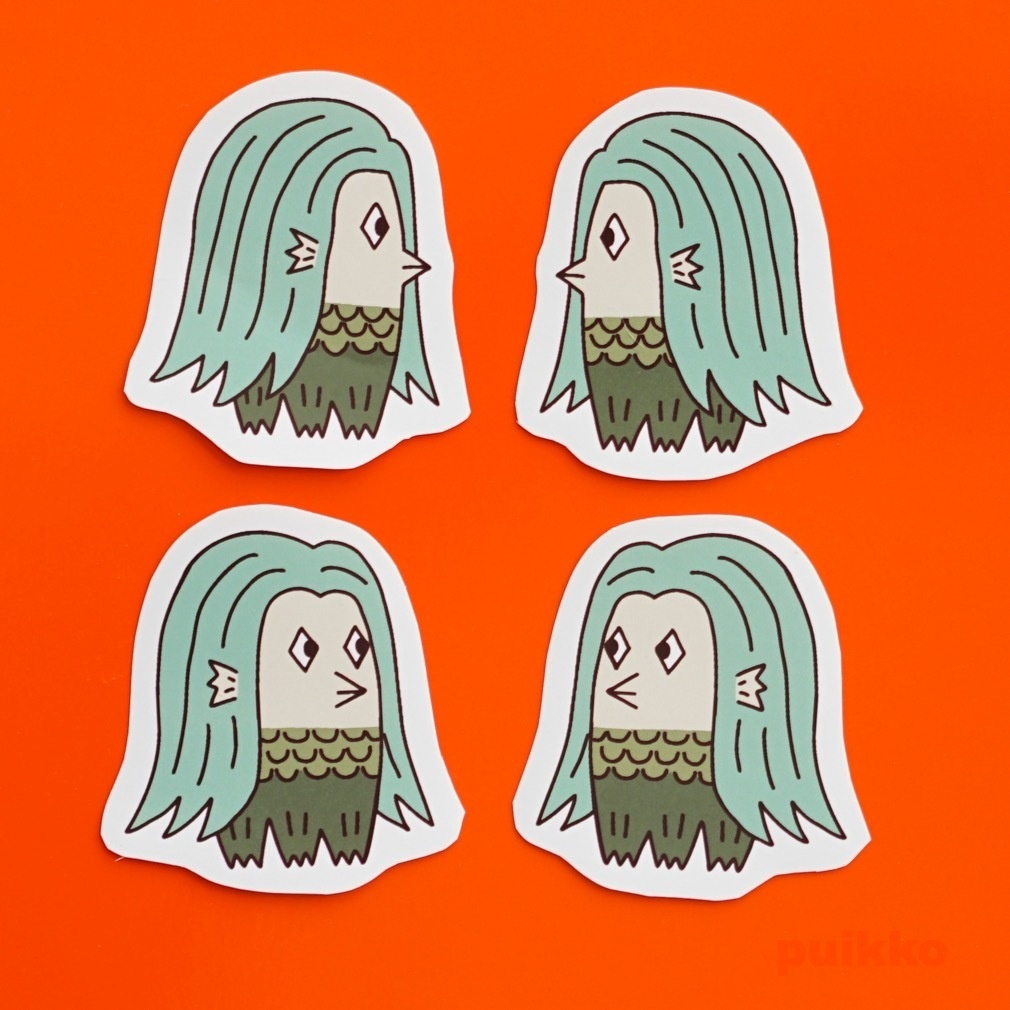 吸着シール(4枚セット) 妖怪 アマビエ6