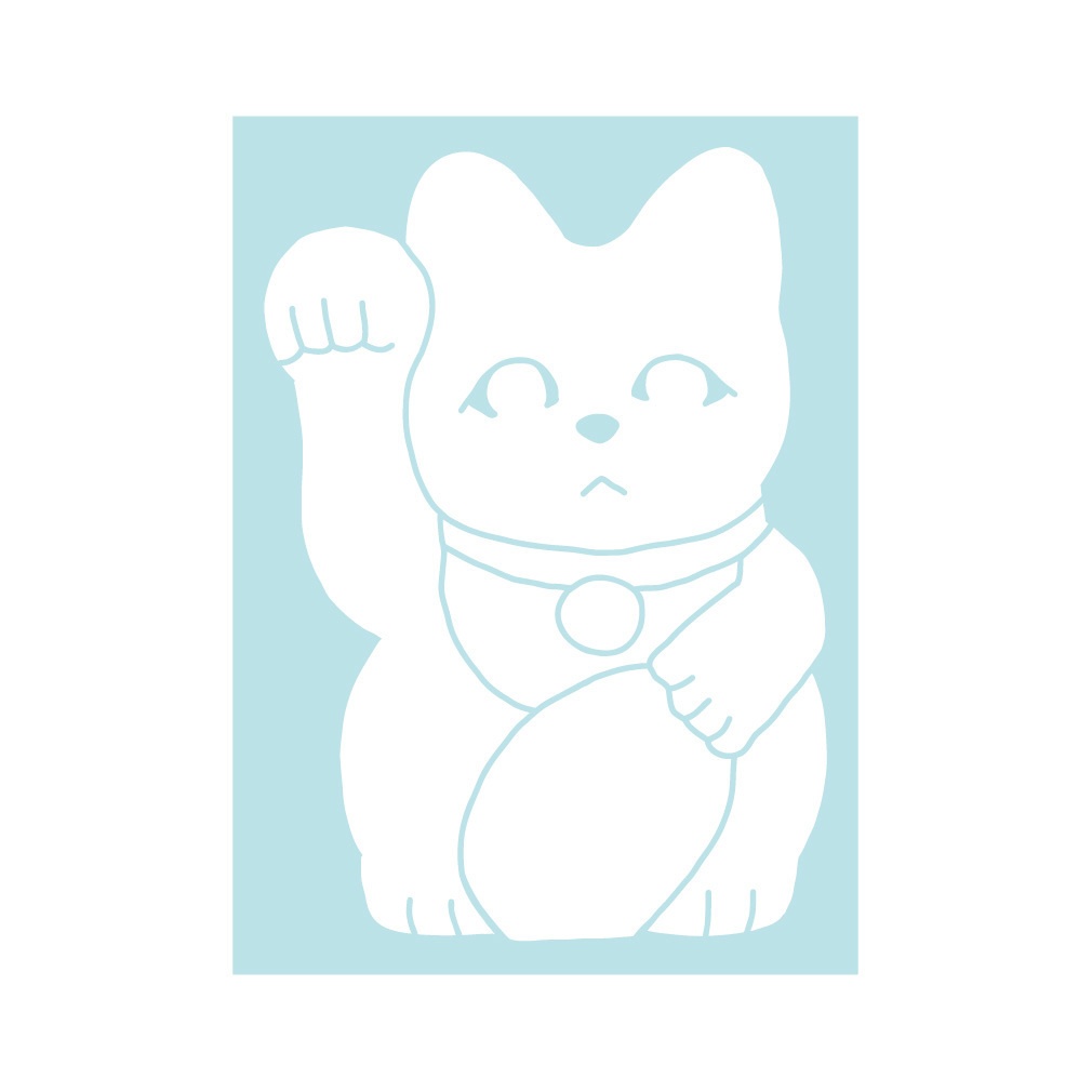 ステッカー 招き猫
