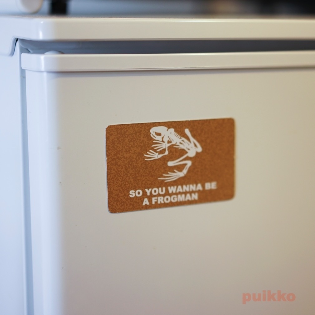 マグネットシール(3枚セット) スカルフロッグ