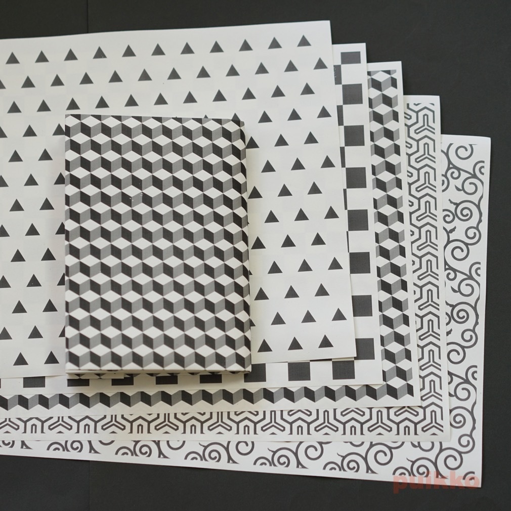 紙製ブックカバー 和柄パターン4