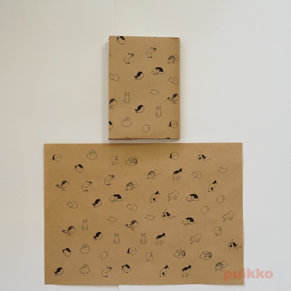 紙製ブックカバー 広重「浮世画譜」猫