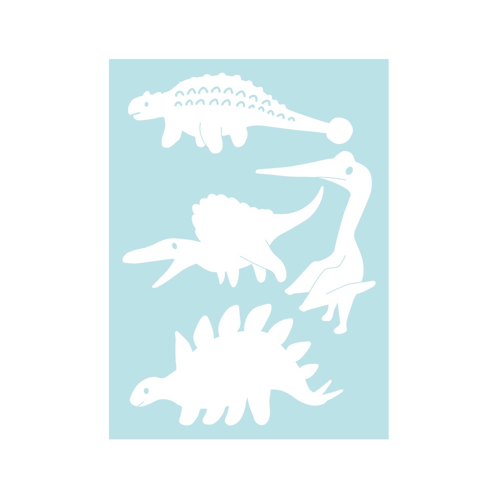 ステッカー かわいい恐竜2(4片)