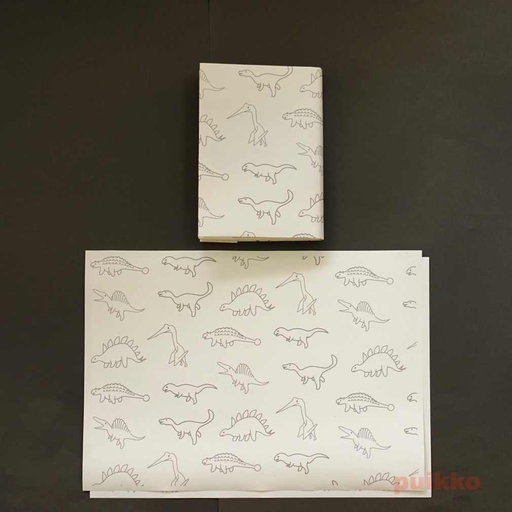 紙製ブックカバー かわいい恐竜