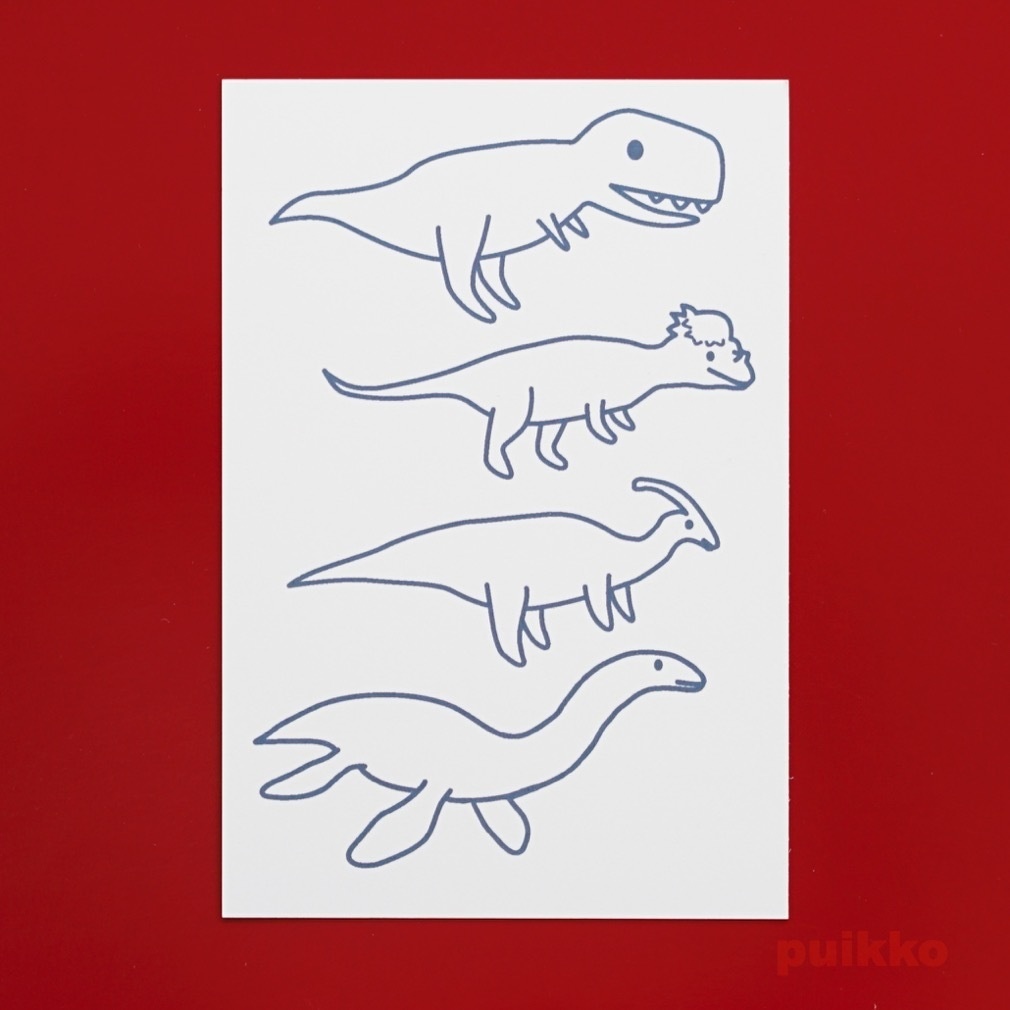 アイロン転写シール　かわいい恐竜3