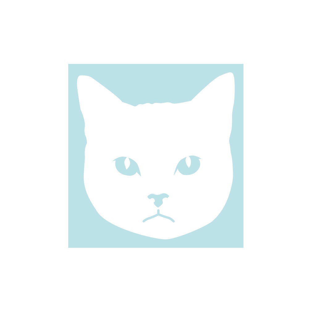 ステッカー 猫の顔1