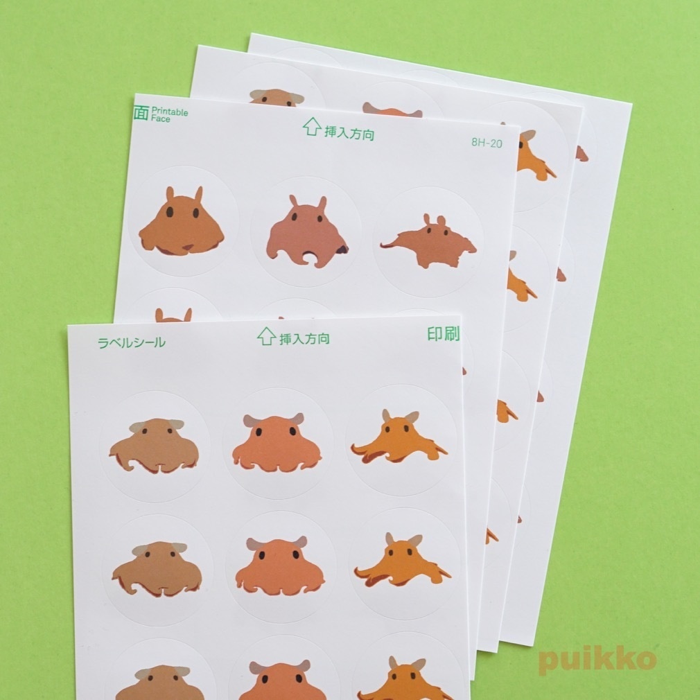 丸シール30mm メンダコ2