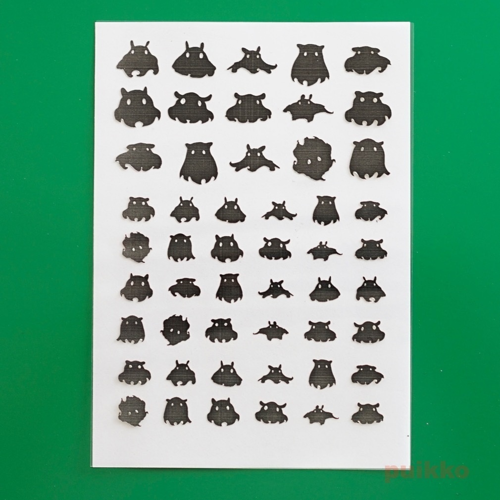 メンダコ 箔押し レジン封入用フィルム