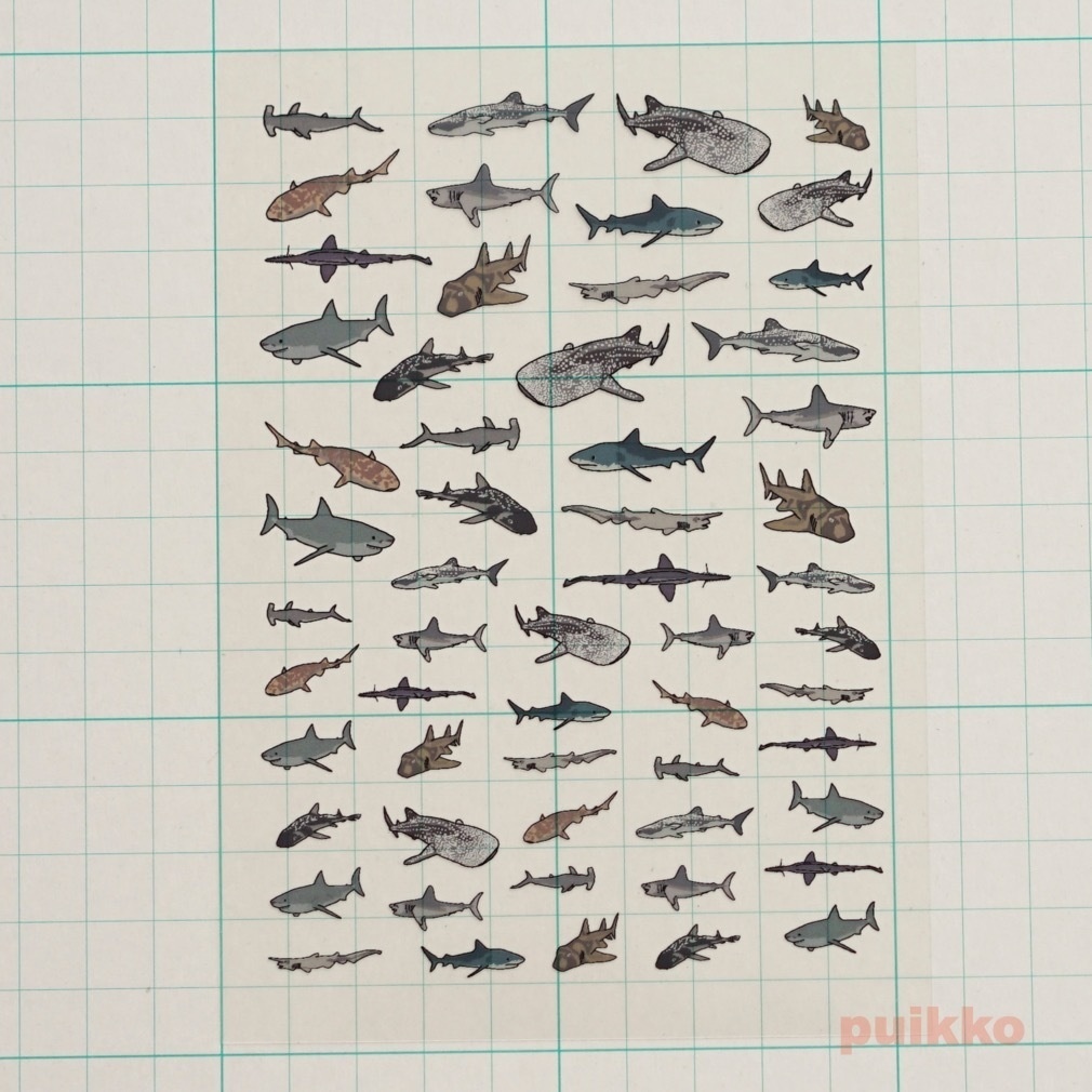 サメ イラスト レジン封入用フィルム Puikko Booth