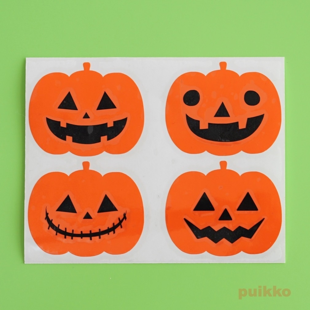 ステッカー ハロウィン かぼちゃ2（重ね貼りタイプ） - puikko - BOOTH
