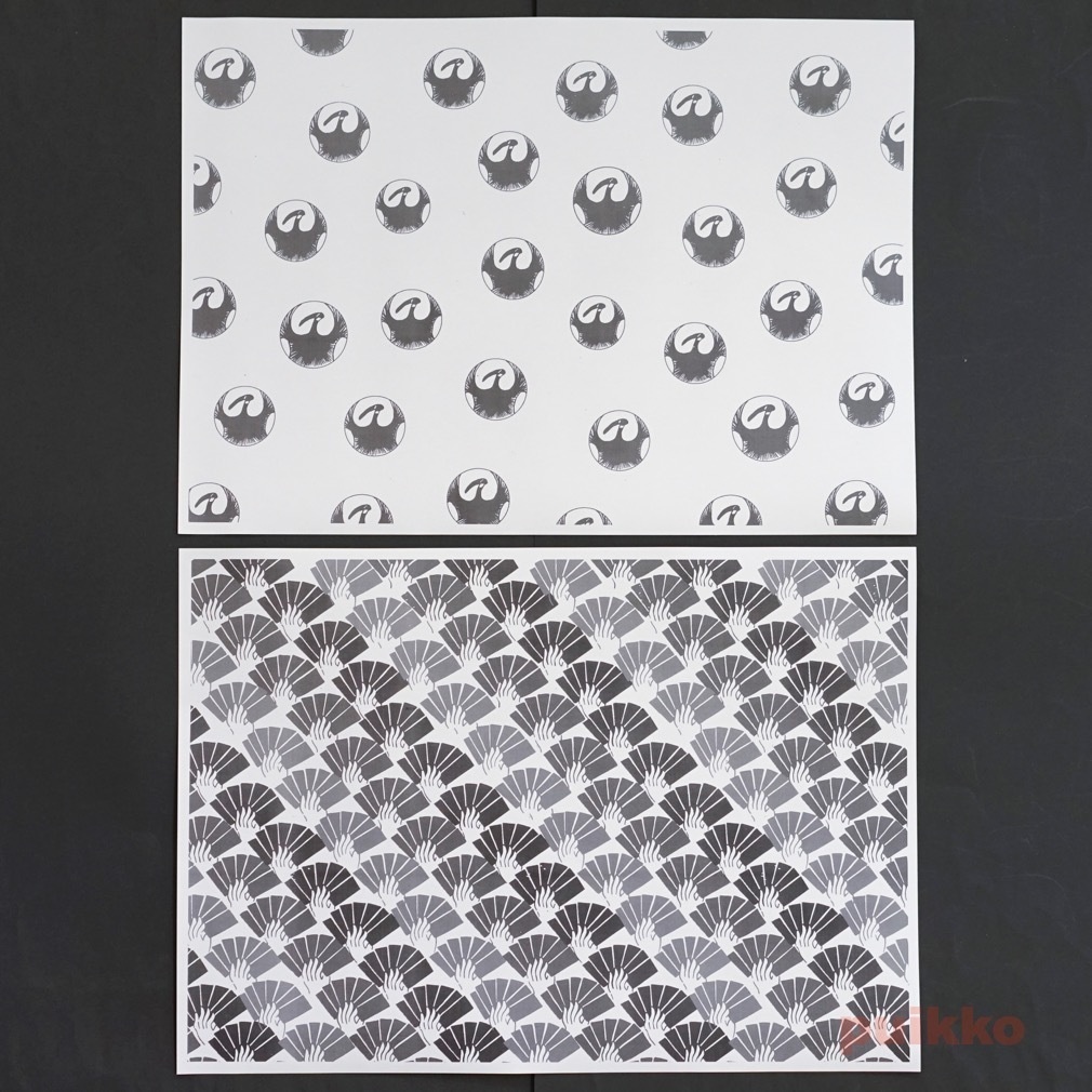 紙製ブックカバー 面白文様1 山東京伝「小紋雅話」