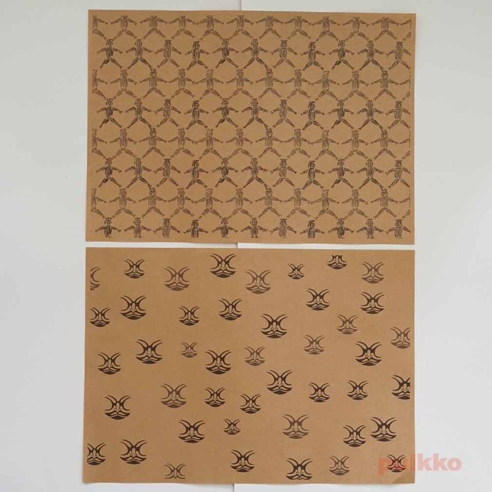 紙製ブックカバー 面白文様2 山東京伝「小紋雅話」