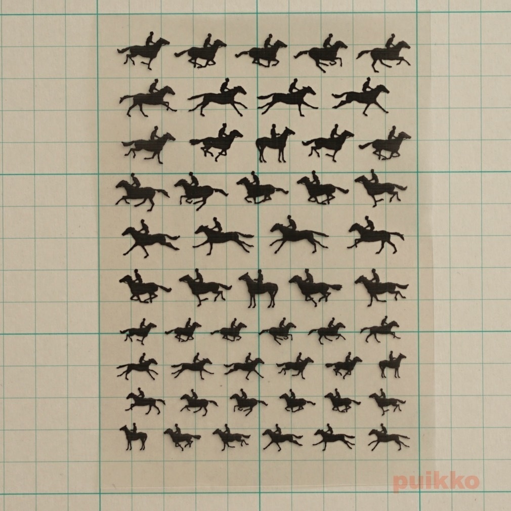 走っている馬 レジン封入用フィルム