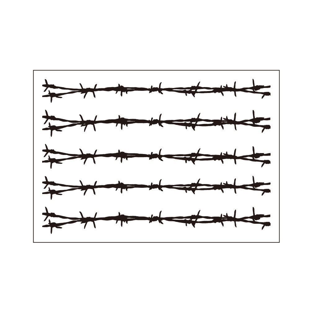 ステッカー　有刺鉄線