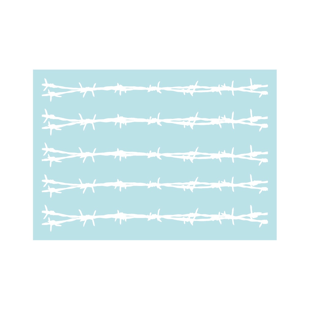 ステッカー 有刺鉄線