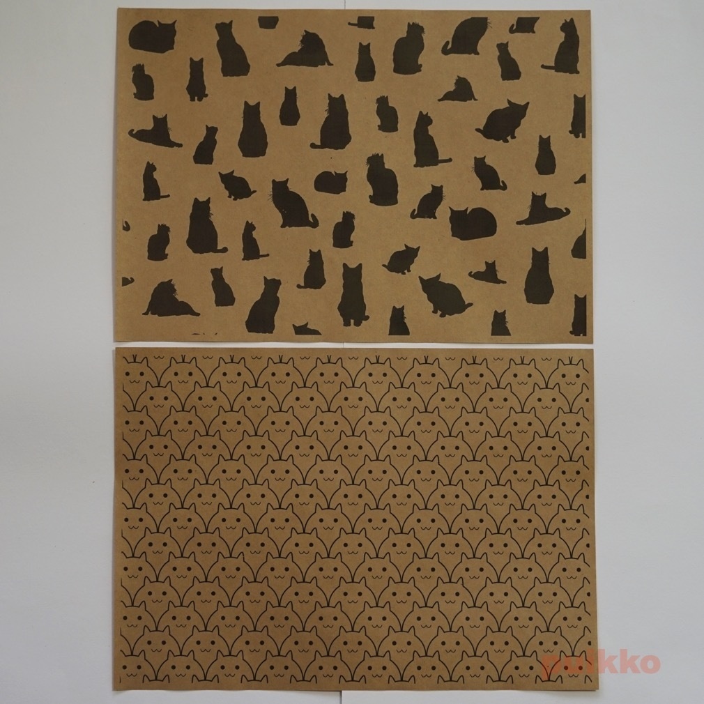 紙製ブックカバー 猫柄1