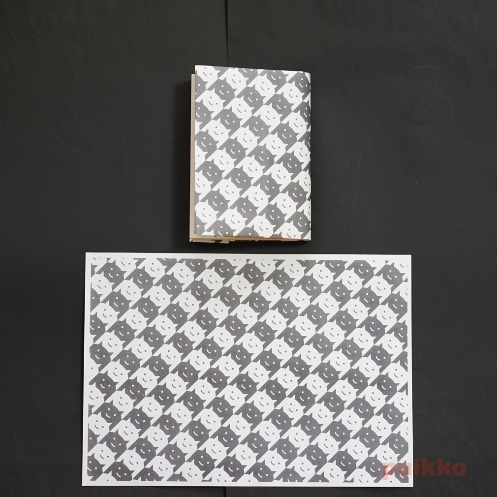 紙製ブックカバー 猫柄1